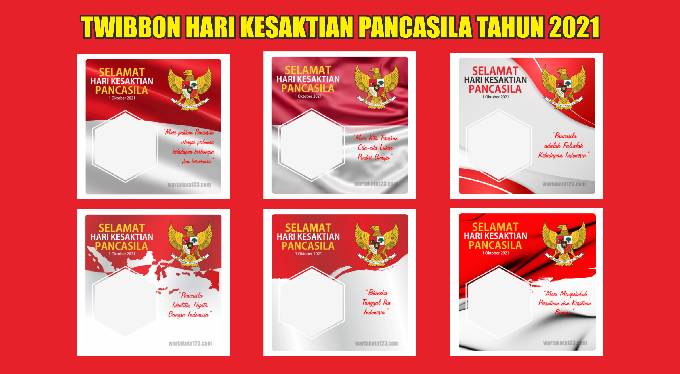 Twibbon Hari Kesaktian pancasila 2021